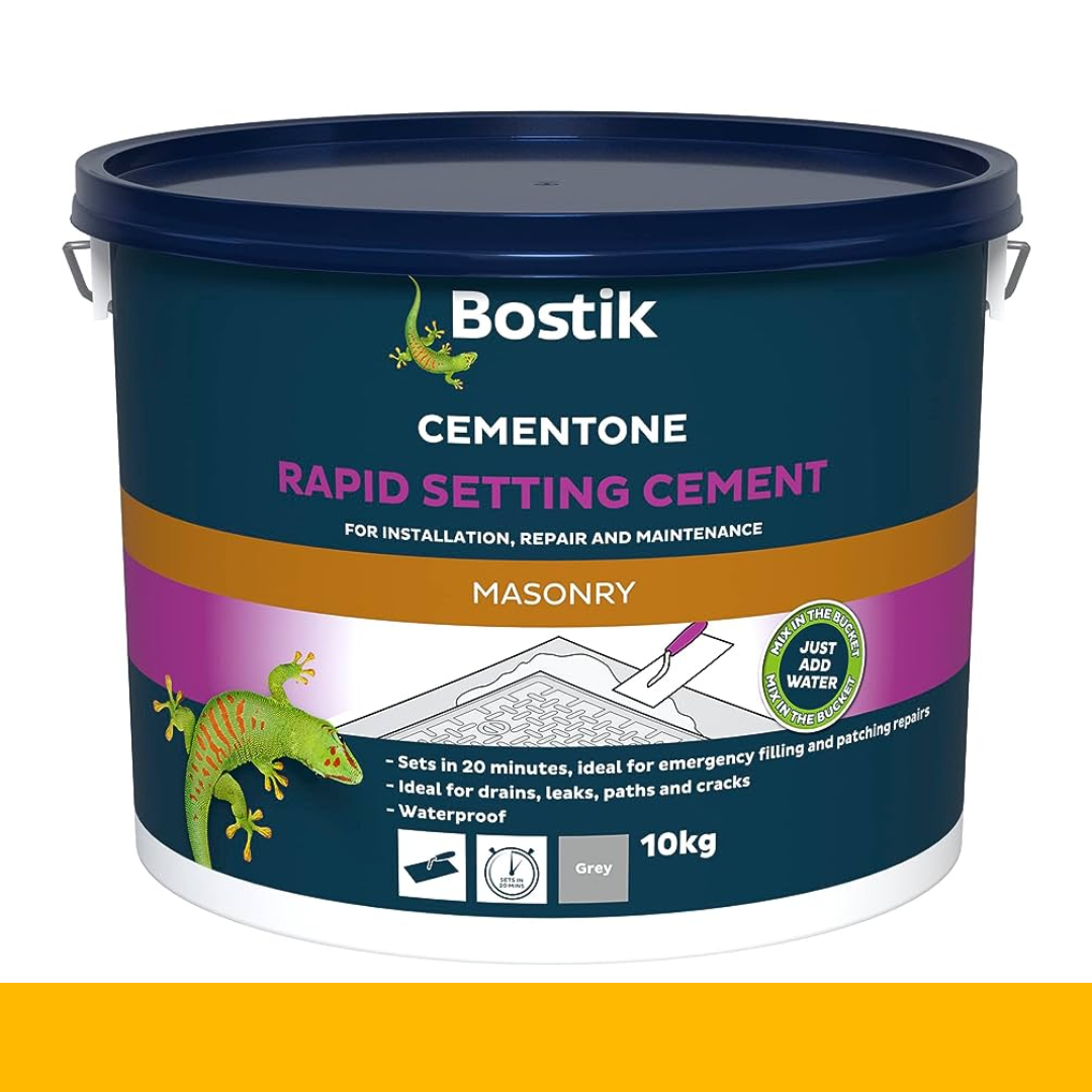 Bostik Cementone Rapid Setting Cement Masonry Lizard in Blue Container