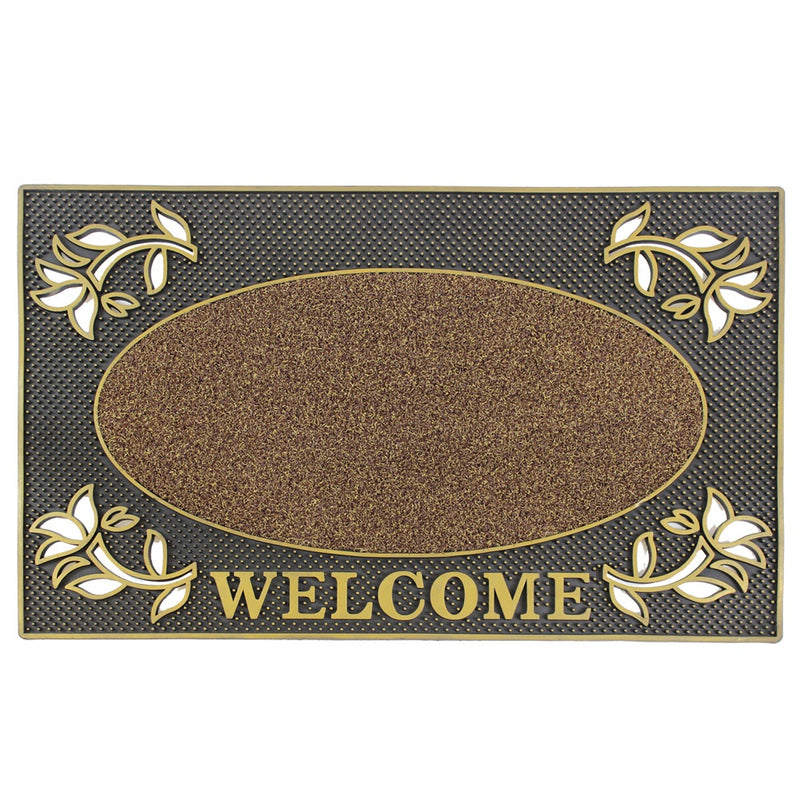 JVL Welcome Pin Scraper Mat 45x75cm