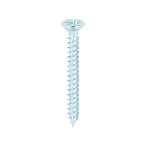 TIMCO Twin-Threaded Countersunk Silver Woodscrews — Box