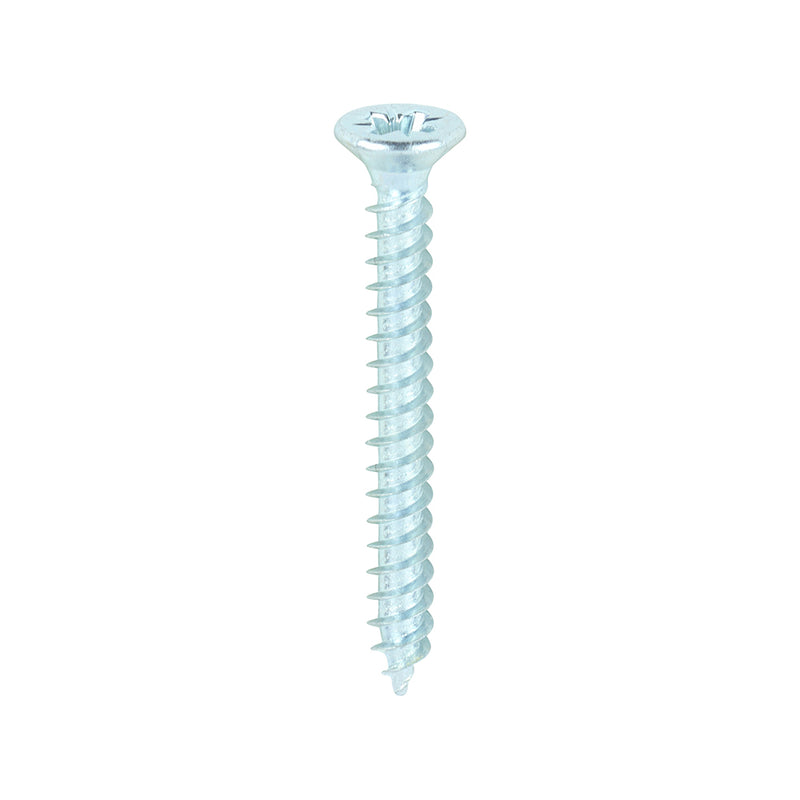TIMCO Twin-Threaded Countersunk Silver Woodscrews — Box