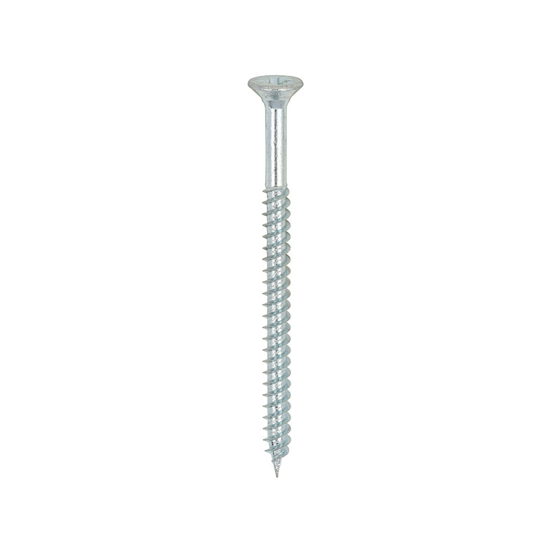 TIMCO Twin-Threaded Countersunk Silver Woodscrews — Box