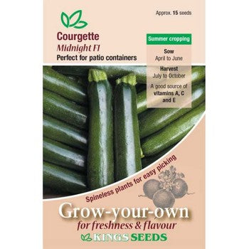 Kings Seeds Courgette, Midnight F1 (PM F)