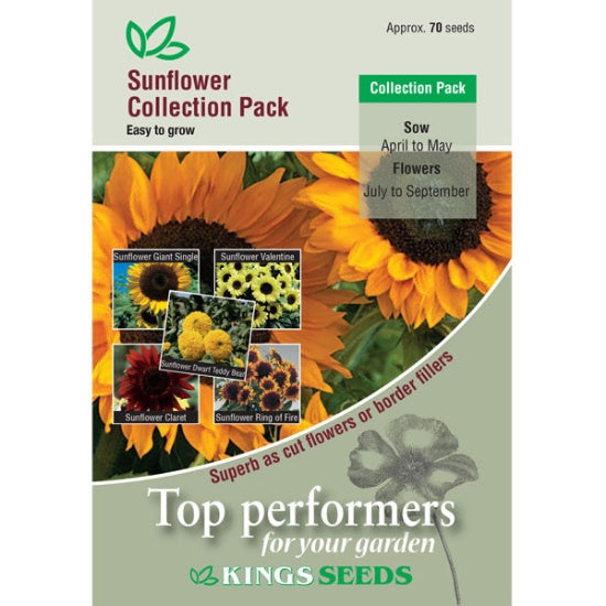 Kings Seeds Sunflower (Helianthus) Collection Pack (PM I )