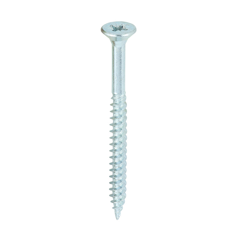 TIMCO Twin-Threaded Countersunk Silver Woodscrews — Box