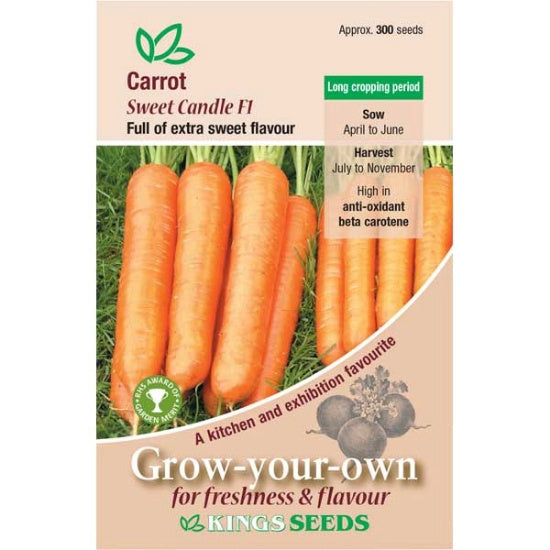 Kings Seeds Carrot, Sweet Candle (PM H)