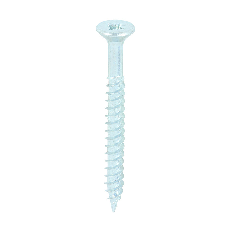 TIMCO Twin-Threaded Countersunk Silver Woodscrews — Box
