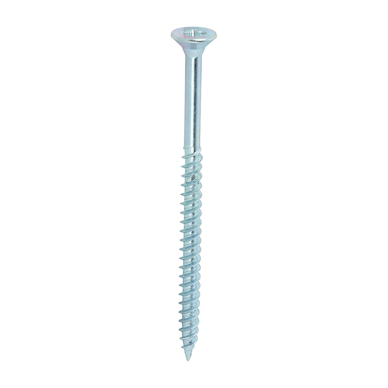 TIMCO Twin-Threaded Countersunk Silver Woodscrews — Box