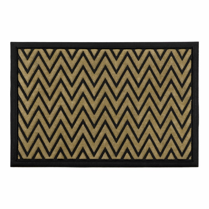 JVL Vienna Scraper Mat 40x60cm Stripe/Zig Zag