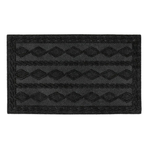 JVL Knit Scraper Mat 40x60cm Charcoal