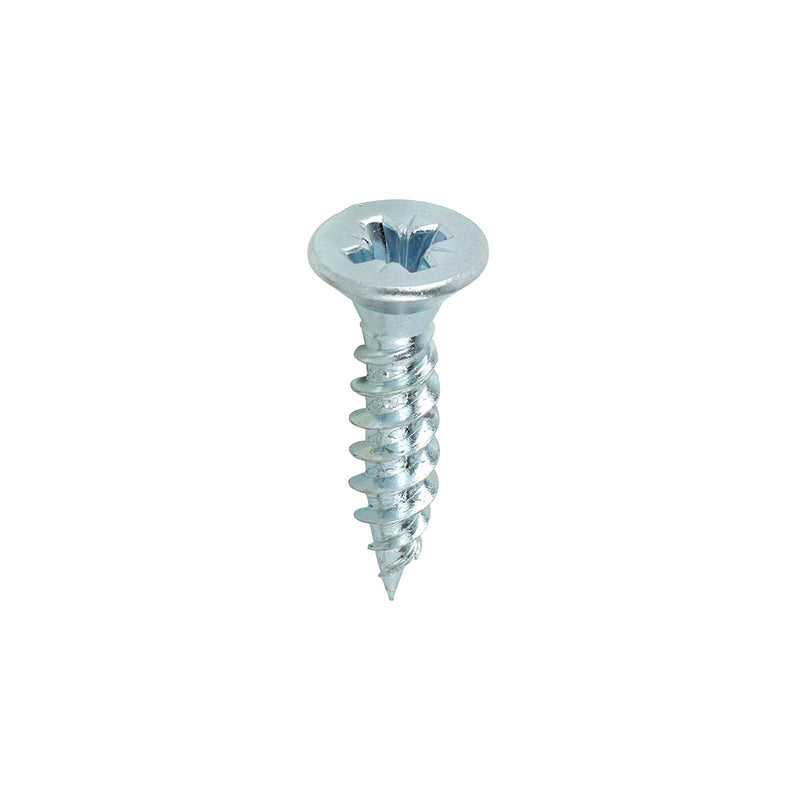 TIMCO Twin-Threaded Countersunk Silver Woodscrews — Box