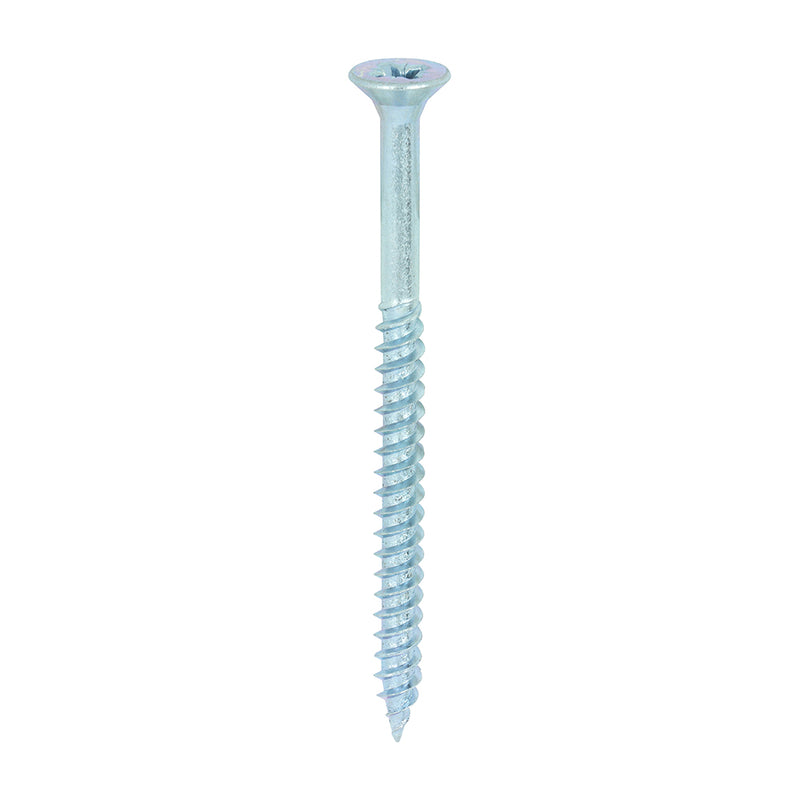 TIMCO Twin-Threaded Countersunk Silver Woodscrews — Box