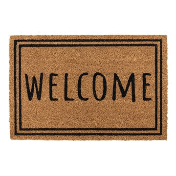 Latex Coir Doormat - Welcome Border 40x60cm