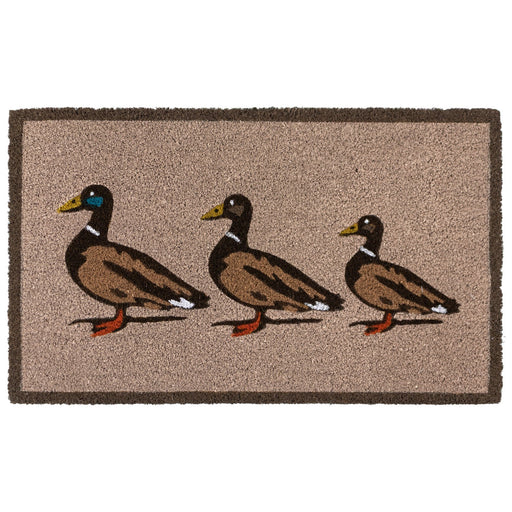 Latex Coir Doormat - Ducks 45x75cm