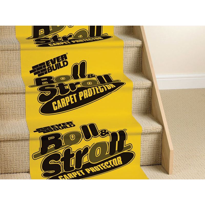 Everbuild Sika Roll & Stroll Premium Carpet Protector 600mm x 25m Everbuild Sika - RockBottom Northamptin