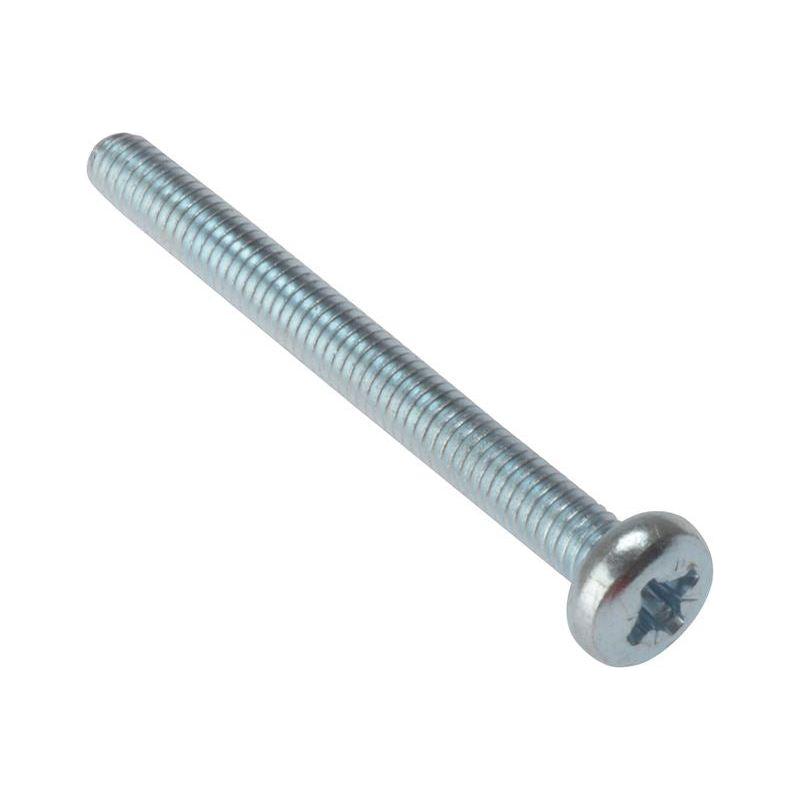 Forgefix Machine Screw Pozi Compatible Pan Head ZP M3 x 12mm Bag 25 ForgeFix - RockBottom Northampton