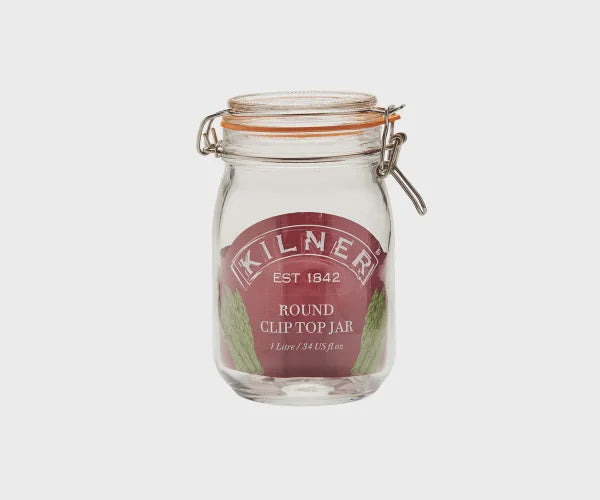 Kilner Round Clip Top Jar 1L