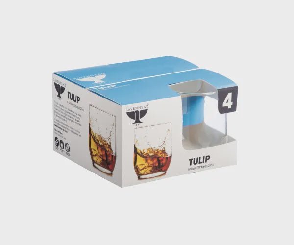 4 Tulip Mixer Glasses 29Cl