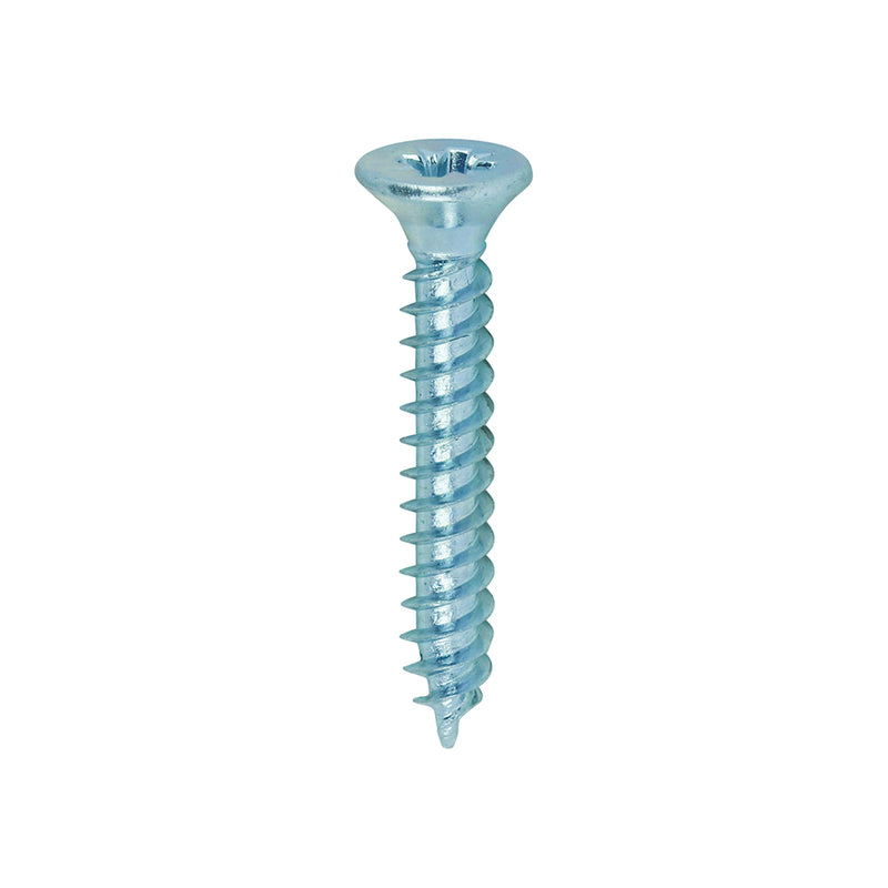 TIMCO Twin-Threaded Countersunk Silver Woodscrews — Box