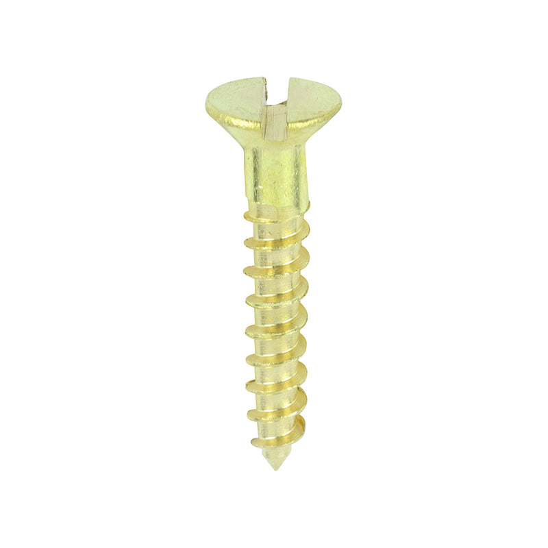 TIMCO Solid Brass Countersunk Woodscrews