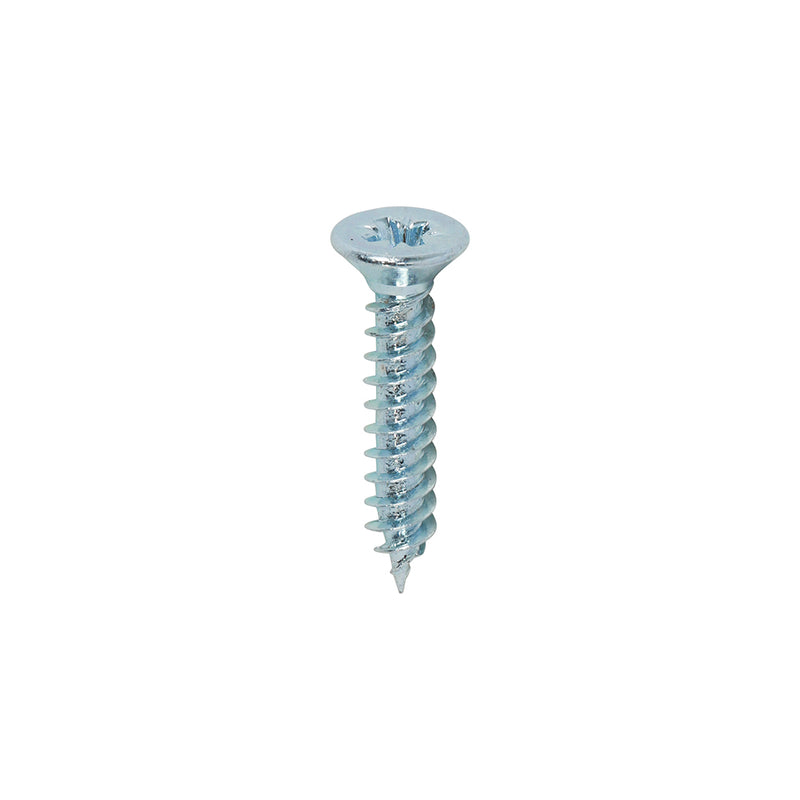 TIMCO Twin-Threaded Countersunk Silver Woodscrews — Box