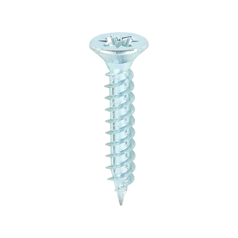 TIMCO Twin-Threaded Countersunk Silver Woodscrews — Box
