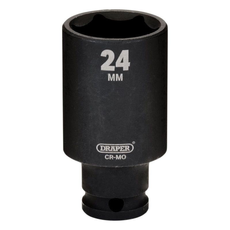 Draper Draper HI-TORQ Metric Deep Impact Socket, 3/8" Sq. Dr., 24mm Draper - Town Tools