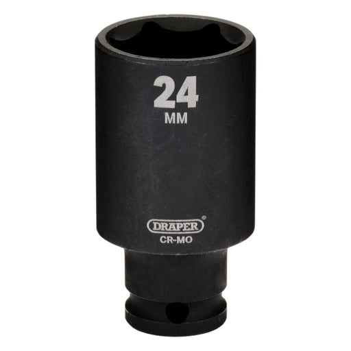 Draper Draper HI-TORQ Metric Deep Impact Socket, 3/8" Sq. Dr., 24mm Draper - Town Tools