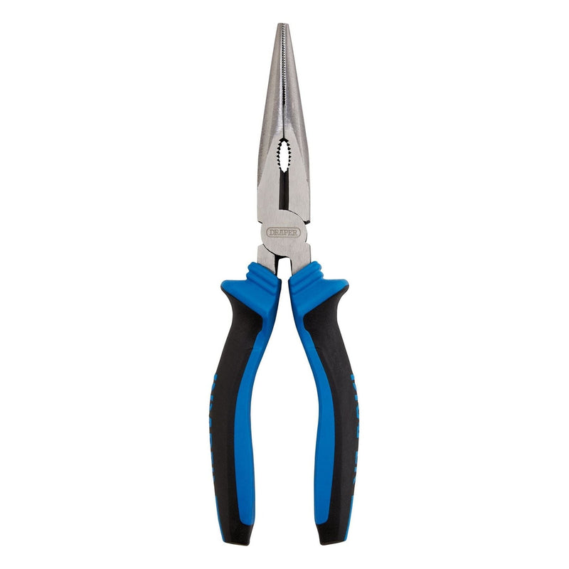 Draper Soft Grip Long Nose Pliers, 200mm Draper - Town Tools