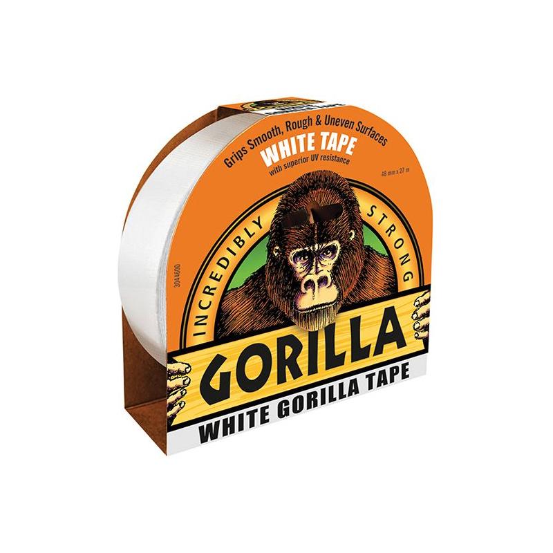 Gorilla Glue Gorilla Tape® 48mm x 27m White Gorilla Glue - RockBottom Northampton