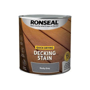 Ronseal Quick Drying Decking Stain Rocky Grey 2.5 litre Ronseal - RockBottom Nothampton