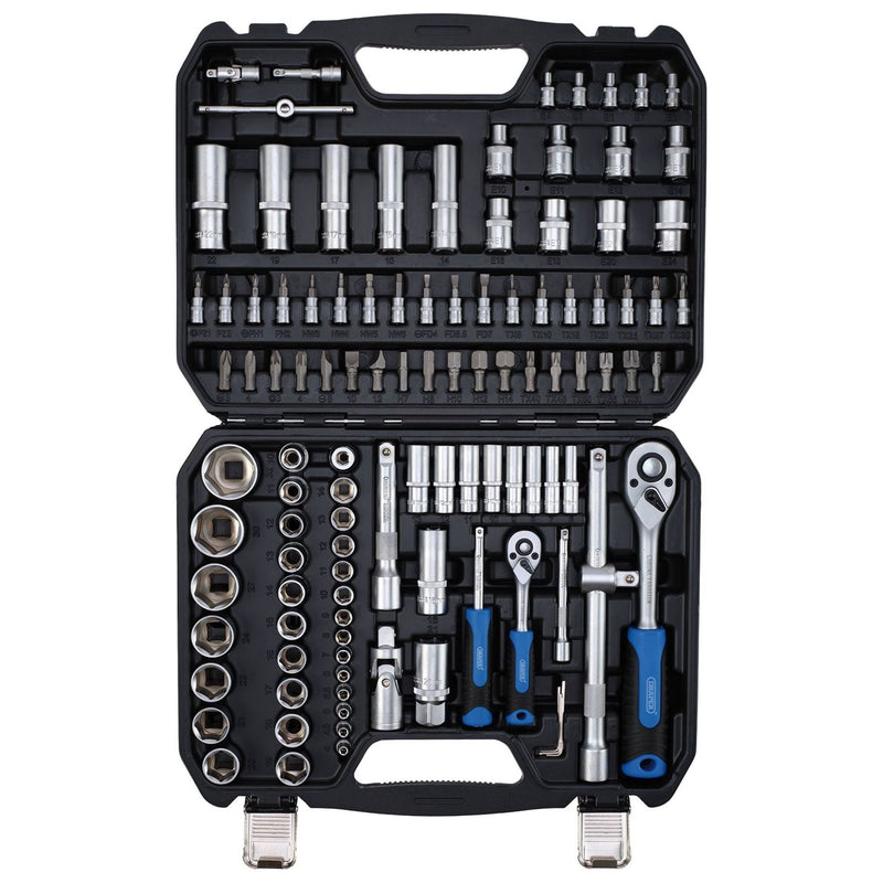 Draper HI-TORQ Metric Socket and Bit Set, 1/4" and 1/2" Sq. Dr. (110 Piece) Draper - Town Tools
