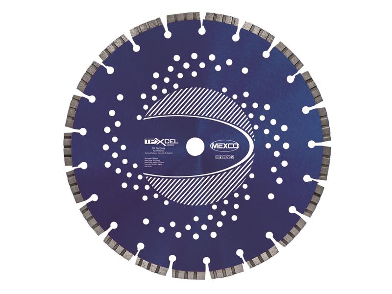 MEXCO - XCEL Grade Tri-Purpose Diamond Blade 300 x 20mm