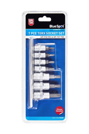 Blue Spot Tools 7 PCE 1/4" (T10-T25) & 3/8" Torx Socket Set (T27-T40)