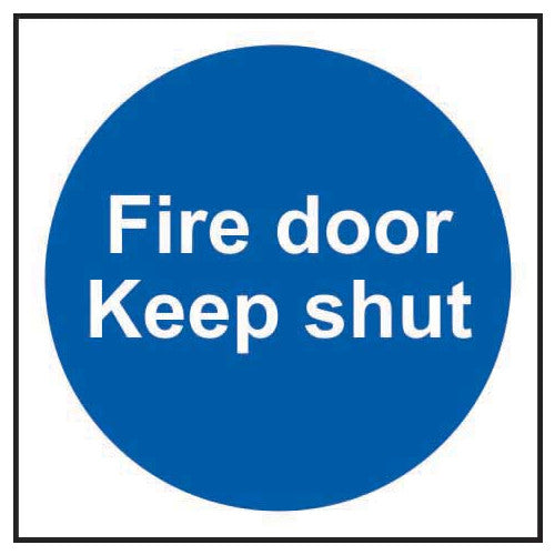 Fire door Keep shut - SAPP (100 x 100mm) Pk 5