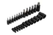 Blue Spot Tools 25 PCE Torx Bit And E Sockets Set 1/4"-3/8"-1/2"