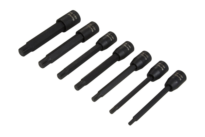 Blue Spot Tools 7 PCE 3/8" Extra Long Spline M5-M14