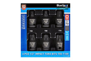 Blue Spot Tools 6 PCE 1/2" Impact Torx Bits T55-T100