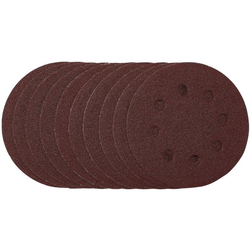 Draper Sanding Discs, 115mm, 80 Grit, Hook & Loop (Pack of 10) 53499 Draper - Town Tools 
