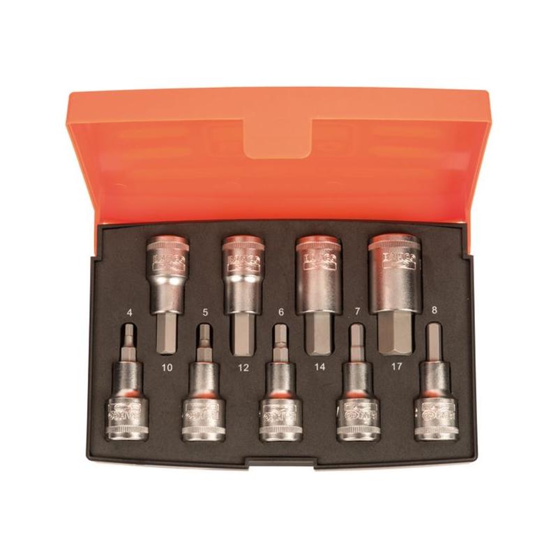 Bahco S9HEX 1/2in Drive Socket Set, 9 Piece Bahco - RockBottom Northampton