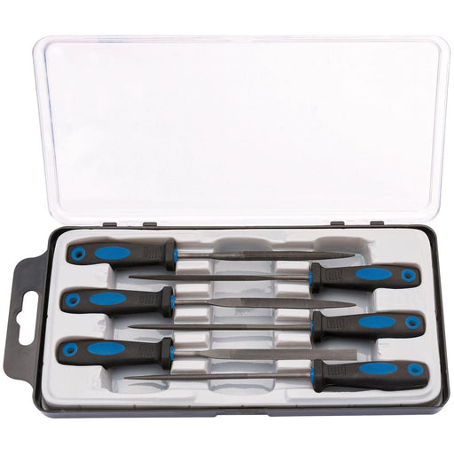 Draper Soft Grip Needle File Set, 150mm (6 Piece) 83480 Draper - Town Tools 
