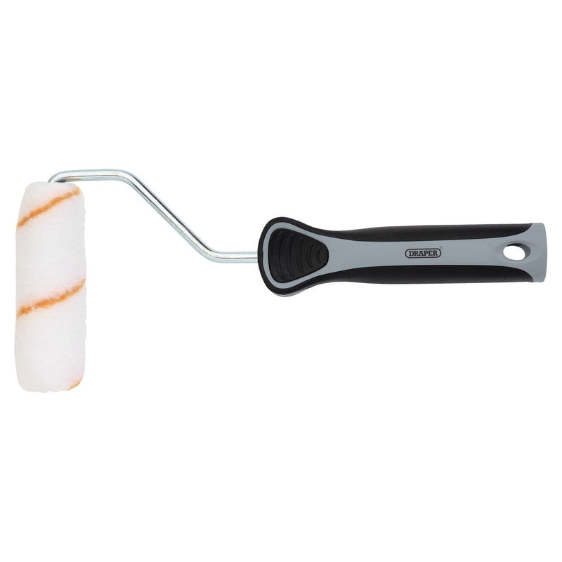 Draper Medium Pile Polyester Paint Roller with Soft Grip Handle, 4"/100mm Draper - Town Tools