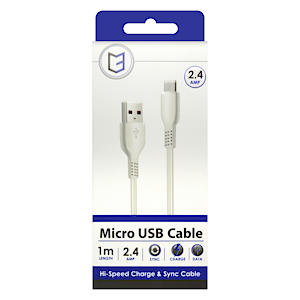 C3 USB to Micro USB Cable 1m Black