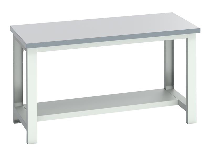 Bott Cubio Bench with Half Shelf, Laminate Top 1500 x 750mm