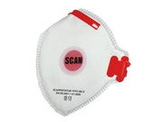 Scan Fold Flat Disposable Valved Disposable Mask FFP3 Protection (Pack 10) Scan - RockBottom Nothampton