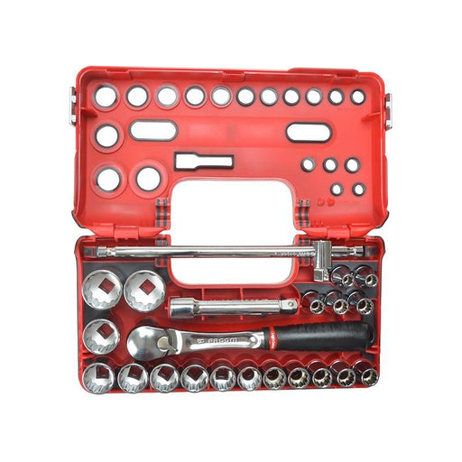 Facom 1/2in Drive 12-Point Detection Box Socket Set, 22 Piece Facom - RockBottom Northampton