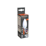 Link2Home Wi-Fi LED SES (E14) Opal Candle Dimmable Bulb, White + RGB 400 lm 5W Link2Home - RockBottom Northampton