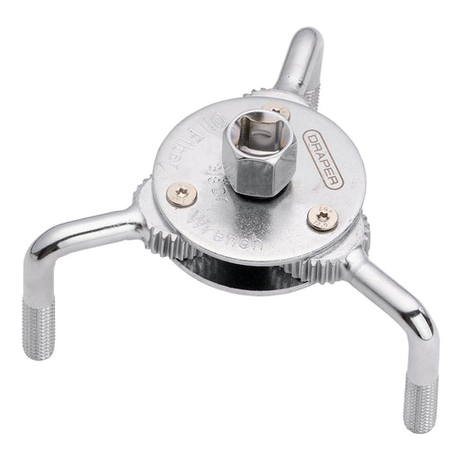 Draper 02749 3-Leg Oil Filter Wrench, 69-136mm