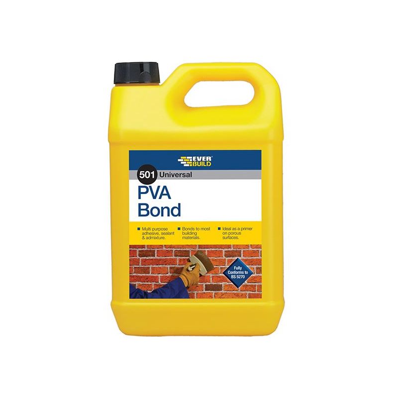 Everbuild Sika 501 Universal PVA Bond 5 litre Everbuild Sika - RockBottom Northamptin