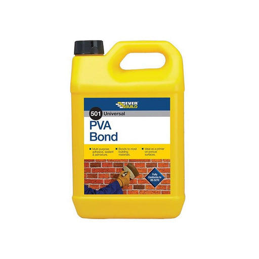 Everbuild Sika 501 Universal PVA Bond 5 litre Everbuild Sika - RockBottom Northamptin