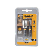Dewalt Power Tools Impact Torsion Bits PH2 x 50mm (x2) and Magnetic Screwlock Sleeve DeWALT Power Tools - RockBottom Northampton